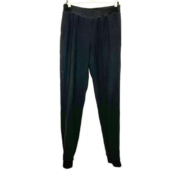 Aritzia BABATON Jogger Trouser Pants Sz S Black Cropped Pleated Classic - Picture 1 of 12